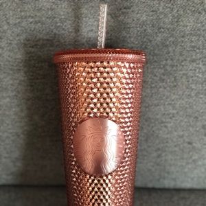 Rose Gold Studded Starbucks Tumbler